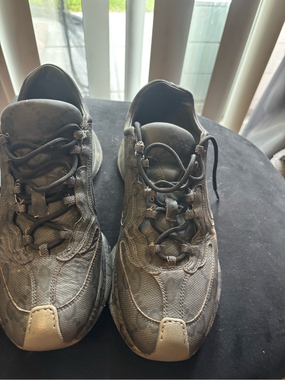 Men's Gucci Athletic Sneakers in Dark Gray - Picture 9 of 16